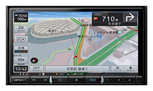 Pioneer カーナビ AVIC-RZ711 7インチ 2D(180mm) 楽ナビ 無料地図更新 フルセグ DVD CD Bluetooth SD USB HDMI HD画質 カロッツェリア